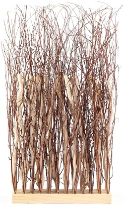 WEIDENBÜNDEL Twigs | 78x40cm, Weidenholz | Natur Sichtschutz, Zweige Stellwand, Äste Trennwand, Raumtrenner, Deko Gras, Weiden Zweige Deko