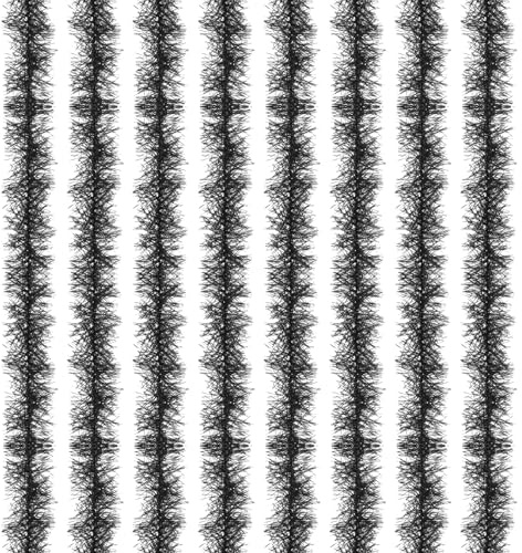 PATIKIL 5Ft Boa En Plumes, 8 Pcs Boas En Plumes Artificielles Moelleuses Décorations De Fête Pour DIY, Costume De Mariage, Noël, Concert, Halloween, Décoration D'intérieur, Noir