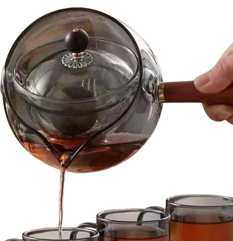 With Infuser for Bulk Tea | Loose Leaf Turner Set 17 oz Capacity | Dishwasher Safe Detachable Glass Material with Tea Infuser for Flower