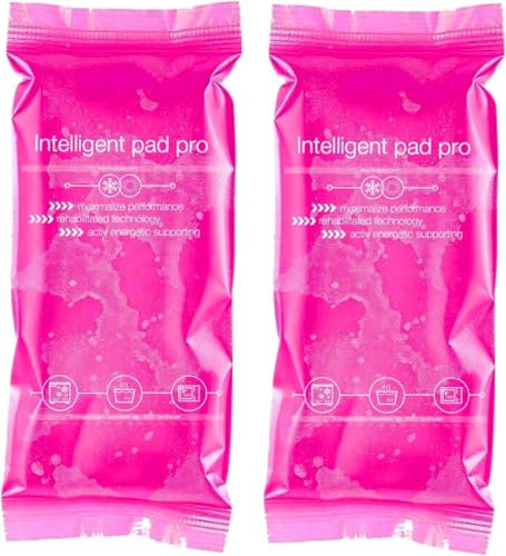 2 x kalla varma kompresser – tillverkade i Tyskland – kylkuddar set 29 x 12 cm – mångsidig kyl- och varmkudde, gelkudde (rosa)