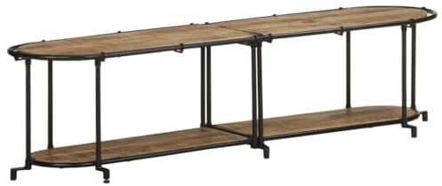 LLEZKBR Gabinetes y estantes de almacenamiento de medios de almacenamiento, mueble de TV de 160 x 42 x 40 cm, madera maciza de mango rugoso