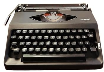 Classic Manual Typewriter Machine, Vintage Manual Typewriter with Ink Ribbon, Retro Mechanical Writing Machine, for Home Office(Black)