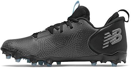 New Balance Men's Freeze LX V3 Lacrosse Shoe, Black/Grey, 4.5