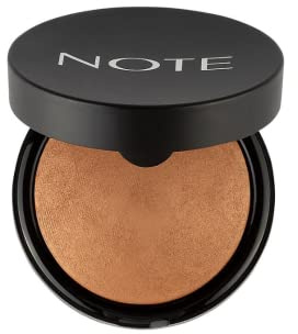 NOTE COSMETIQUE - Baked Blusher | Illuminating Powder Cheek Blush | Natural Glow and Long-Lasting Finish | Pigmented Powder Blusher with Mirror (Mocha Taste)