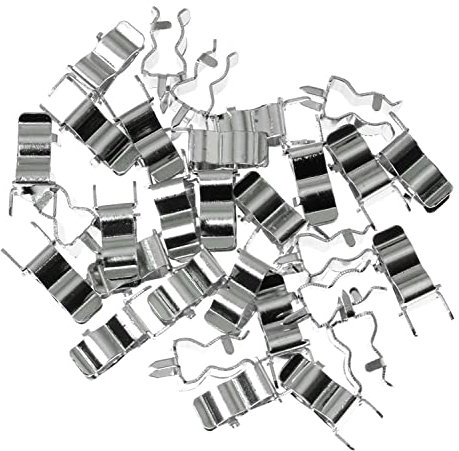 Gebildet 45piezas 6 * 30mm Portafusibles de Estaño Chapado en Latón Portafusibles Clip 6x30 mm Tubo de Cerámica de Vidrio Fusible Rápido