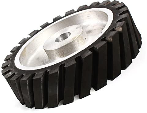 InSyoForeverEC Roue de contact en caoutchouc de 200 mm - Pour ponceuse à bande - Adaptée pour ponceuses, découpage, montage et outils