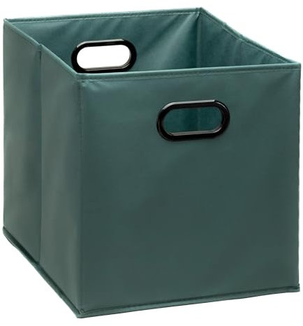BOXIA.WORLD Perfect box for Kallax STORAGE BOX, 33cm x 38cm x 33cm (Dark green)