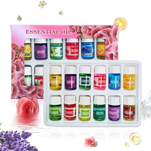 Aromatherapy Oils for Diffuser, Fragrance Oil Blends Set for Diffusers - Long-Lasting Water-Soluble Humidifier Scents Natural Air Freshener for Stress Sleep Meditate