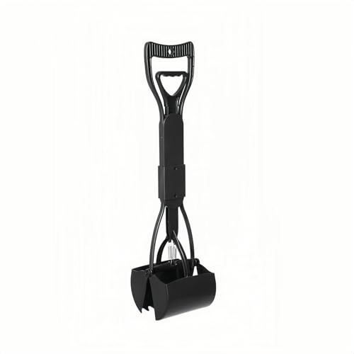 BARGAIN FACTORY Dog Pooper Scooper, 60cm Long Handle, Foldable Pet Waste Picker for Gravel, Dirt, Grass, No Bending Design