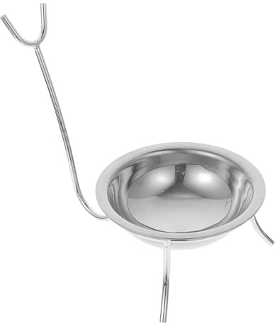 FONDOTIN Soporte para Cucharas de Acero Inoxidable Grande, Portacucharas de Cocina Desmontable para Restaurante, Estante Práctico para Utensilios y Decoración de Mesa