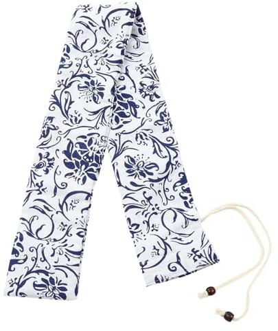 GALPADA Bolsa Protectora Portátil y Ajustable para Flauta y Clarinete Adecuado para Proteger Instrumentos de Viento de Algodón Blanco en Viajes y Almacenamiento