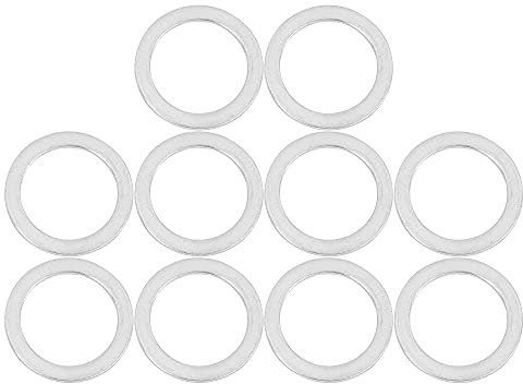 X AUTOHAUX 10pcs M18 Car Auto Oil Drain Plug Gaskets Replacement 900-123-106-30