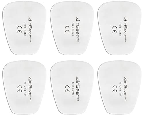 AirGearPro C-500 Filter für Atemschutzmasken, wiederverwendbar, G-500/M-500, Staubschutz für Malerei, Arbeiten, Basteln, Schleifen