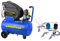 Goodyear - Compresor de Aire 24L, 2HP, 8 Bares, 188 L/min, Kit con accesorios, Pistola de Soplado e Inflado con Manómetro, Manguera 5m, Portátil, Ideal para Pintar, Bricolaje y Taller