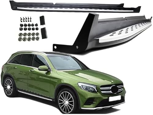 2 Piezas Estribos Laterales para Mercedes GLC X253 + Coupe C253 2015-2019, Coche Faldones Laterales AntiarañAzos Anti Choques DecoracióN Accesorios