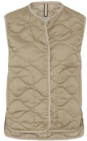 camel active Damen Steppweste aus recyceltem Polyester Salbei Grün, womenswear-48