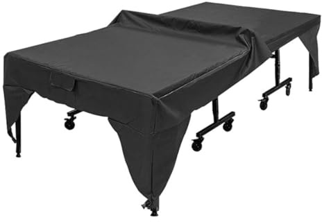 Tiardey Bordtennisöverdrag Vattentätt utomhusbordtennisbordsöverdrag Bordtennisbordsöverdrag Dammtät bordtennisbordsöverdrag Svart 280x153x73cm