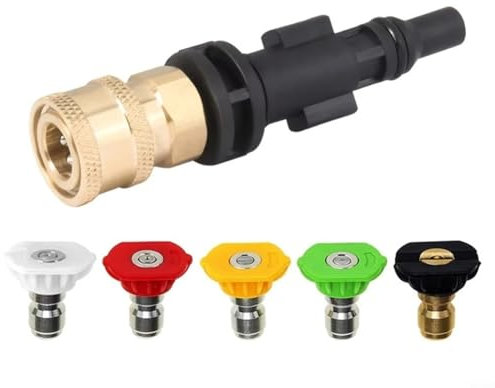 CWOQOCW Ugello adattatore ad alta pressione per vaso in schiuma a connessione rapida per LAVOR per Sterwins 3500 PSI 1/4 di pollice raccordo