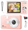 Digital Camera - 1080P FHD 44MP with 2.4 LCD Screen Compact Portable Vlogging Photo Camera with 32gb SD Card 16X Digital Zoom for Kids Teen Students Beginner (Upgrade Pink)