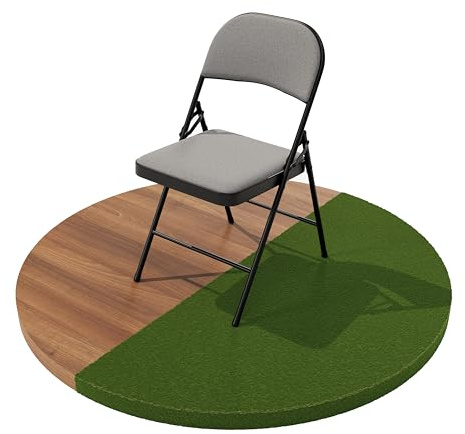 Build Rapido Folding Chair � Padded Metal Chair with Cushioned Seat, Foldable Steel Frame � Indoor Outdoor Guest Seating (Grey)