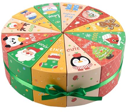 Calendario 'avvento vuoto | 12 pezzi di stoccaggio ricaricabile per dolcetti | piccole scatole per matrimoni feste adulti bambini ragazzi ragazze