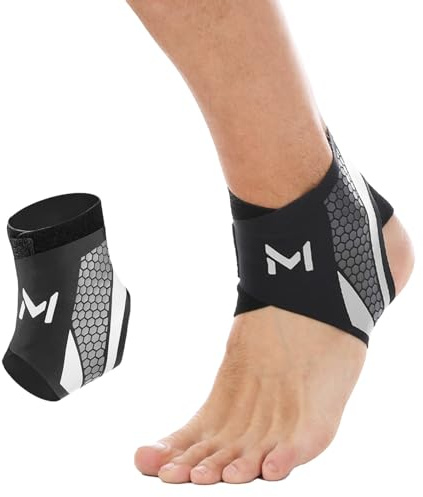 Vyranut Tobillera Deportiva 2 Piezas – Soporte Elástico de Tobillo en Nylon Transpirable con Doble Banda Ajustable en U – Unisex, Ideal para Correr, Fútbol, Fitness, Senderismo(Tamaño único)