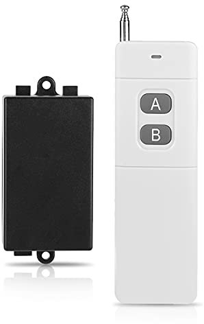 Interruptor de Control Remoto Inalámbrico Transmisor del + Receptor 3Km de Largo Alcance DC 12V 2 Canales