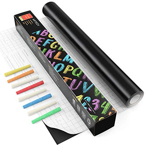 ARTEZA ARTZ-8708 Tafelfolie, Vinyl, Zeichenbuch 22 cm x 28 cm 2 Stück, 45 cm x 5 m