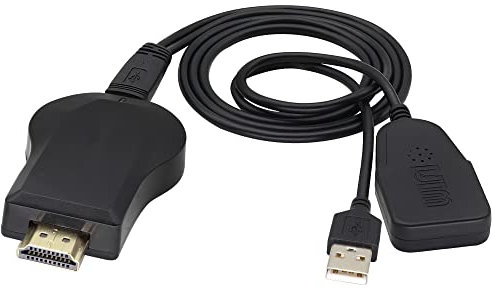 zdyCGTime dongle display wireless,ricevitore display adattatore HDMI TV wifi ad alta definizione 1080P, dispositivo schermo wireless con micro cavo, adattatore per smartphone/PC/TV/monitor.(1pezzo)