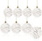 com-four® 8X Weihnachtskugeln, Christbaumkugeln bruchsicher aus Kunststoff für Weihnachten, Baumschmuck für den Christbaum mit Anhänger