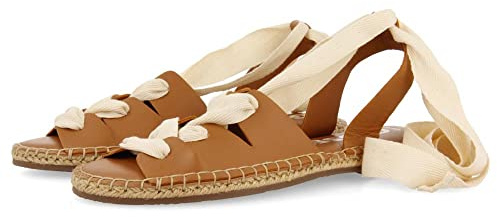GIOSEPPO Sandalias Cuero de Piel Tipo Espadrilles con Cuerdas para Mujer atibaia