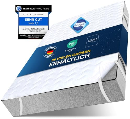 LILENO HOME Matratzenschoner 160x200 cm - Matratzenauflage 160x200 atmungsaktiv u. waschbar- extra weicher Matratzenschoner als Matratzen-Cover u. Schoner für Topper, Boxspringbett u. als Unterbett