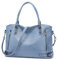 VINBAGGE Damen Handtasche Leder Henkeltasche Tasche Vintage Weiches kleine Umhängetasche Schultertasche für Frauen - Blau