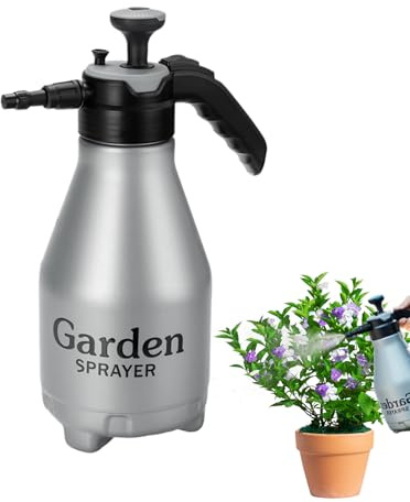 Spruzzatore a pompa – Bottiglia portatile da 2,5 l, ugello regolabile, multiuso, design a pompa facile e durevole, annaffiatoio per piante, prato, giardino, lavaggio auto, lavoro all'aperto