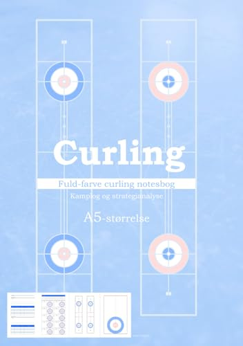 Curling Fuld-farve curling notesbog Kamplog og strategianalyse A5-størrelse