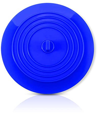 CZ Store Silikon-Abflussstopfen | 15 cm Flexibel & wasserdicht - Universal-Abdeckung für Edelstahl-Küchenspüle, Keramik-Badewanne, Toilette, Waschbecken, Dusche - Blau