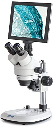 Kern OZL 464T241 Stereomicroscopio trinoculare 45 x luce riflessa, luce trasmessa