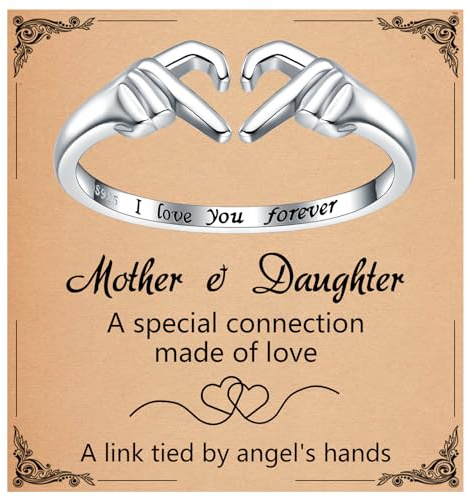 925SterlingSilver Heart Claddagh Rings for Women Adjustable White18KRose Gold Plated Irish Claddagh Ring Friendship Promise Love Heart Jewelry Rings Christmas Gifts for Women Friends Teen