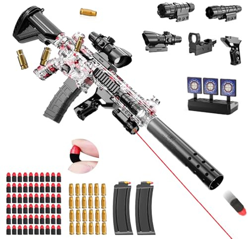 Pistola de Juguete para niños, M416 Pistola de Espuma, Recarga Manual, Pistola de Juguete Suave para 12+ Regalos para niños
