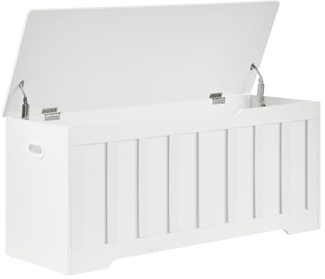 VANKILEY 43.3 Storage Chest Extra Large, Storage Bench.(White)
