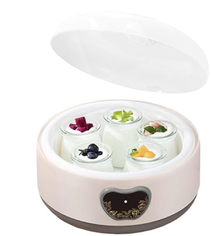 Créateur de yaourts avec contrôle de la température, machine de yaourt automatique,Petite machine de fabricant de yogourt | Accessoires ménagers, fournitures de cuisine pour le fromage à pâte à pâte,