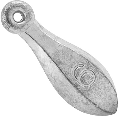 Dr.Fish 5 Pack Bank Sinkers Lead Fishing Weights, Freshwater Catfishing Weights River Channel Surf Fishing Saltwater 4oz