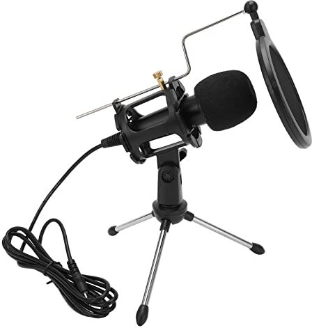 Micrófono USB Estudio Grabación Computadora Condensador PC Micrófono Micrófono para Juegos con Trípode Soporte para Transmisión