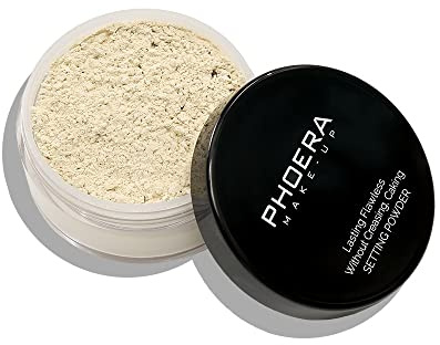 ABRUS - Translucent Makeup Setting Matte Face Powder + Setting Powder Puff, Long Lasting Translucent Setting Powder Lightweight Foundation Make Up Fixer (01 Translucent (14 Gram))