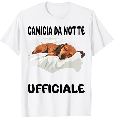 Pigiama da Notte Ufficiale con Bassotto Doxie Dog Maglietta