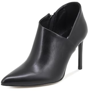 QUEEN HELENA Scarpe Chiuse con Tacco a Spillo Tronchetti a Punta Casual Eleganti Donna K2027 (Nero Pu, Sistema Taglie Calzature EU, Adulto, Donna, Numero, Media, 37)