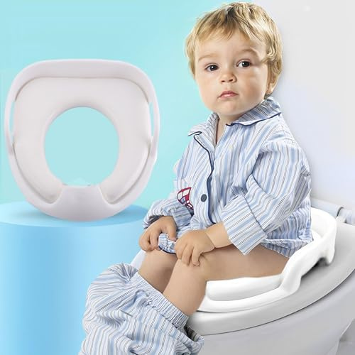 FGXY Riduttore Wc Bambini,Sedile Wc Per Bambini,Riduttore Per Wc,Sedile Wc Universale,Sedile Wc Per Bambini e Bambine Con Manici,Aiuta i Bambini a Sviluppare Buone Abitudini Di Seduta