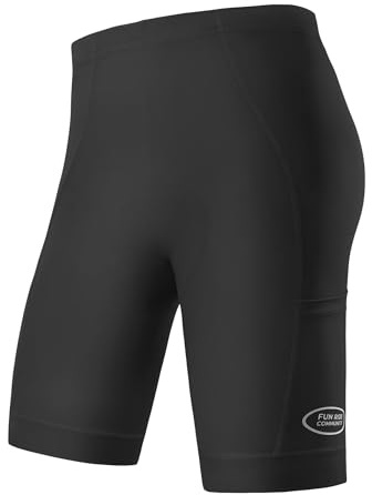 INBIKE Cuissard Velo Homme Short Cycliste Vélo VTT de Route Rembourré Gel sous-vêtement de Cyclisme Poches sur Côtés Equipement Vetement Accessoire Noir L