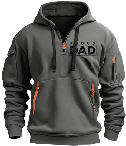 TOFOTL Maglia Cashmere Girocollo Taglie Forti Tecnica Estivo Vestiti Caldo a Head Collo Head Vestiti Lavoro Uomo Felpe Personalizzate Felpa Uomo Marca Calda Maglione con Zip 09-Grigio Scuro L