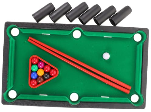 ERINGOGO Mini Table Billard Miniature Portable Jeu de Table Billiard Double Joueurs pour Bureau et Maison Complet avec Queues Balles et Support Jeu Éducatif Coordination Main-œil pour